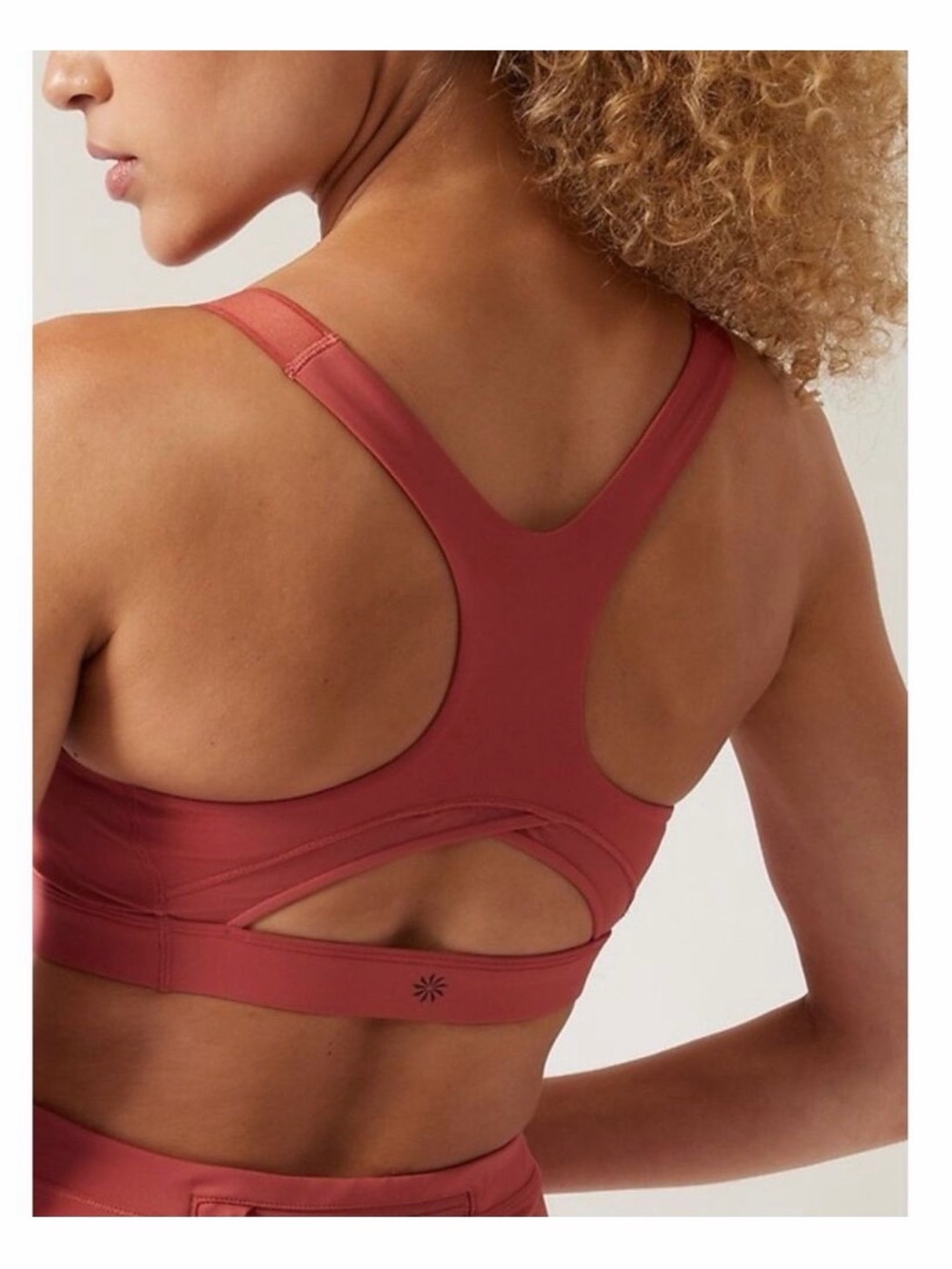 Athleta Ultimate Adjustable Racerback Bra in muted red. XS.